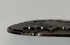 Vintage Batman Belt Buckle Pewter Finish Crackled Look 5&Prime; Wide DC Comics