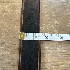 Brass BTS Big Tree Belt Buckle w/Brown Leather Western Hippie Boho Belt Size 38