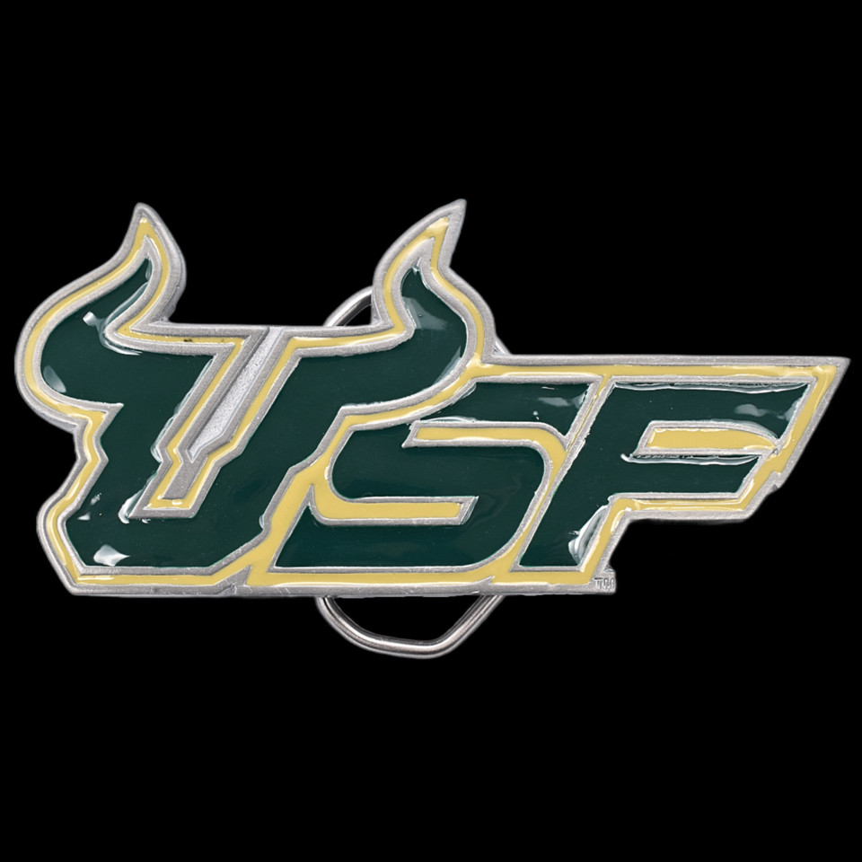 University South Florida USF Rocky Bull NCAA Belt Buckle (New Old Stock)