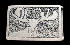 Belt Buckle Moose Head Hunters Deer Buck Wild Animal Metal Cool Belts Buckles