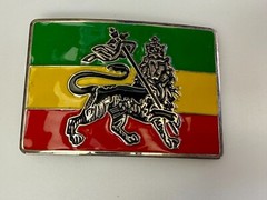 Rastafarian Lion Judah Flag Reggae Rasta African Jamaican Reggae Belt Buckle