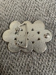 Vintage Silver Metal Buffalo Nickel Belt Buckle