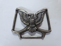 Vintage Belt or Scarf BUCKLE Silver 2.5&Prime; American EAGLE Wings Spread USA