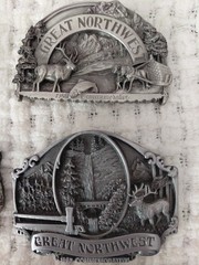 Siskiyou Lot of 8 Great Northwest Limited Edition Vintage Silver Belt Buckles