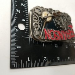 BRANSON MISSOURI Belt Buckle BC-0007~Enamel Banjo Fiddle~Big Cabin Wholesale #77