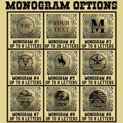 Belt Buckle Custom Personalized Monogrammed Western Buckle for Belts Wide 1.5&Prime;