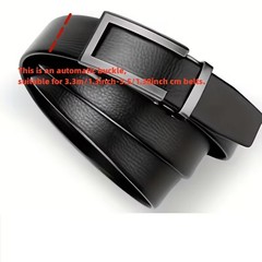 Men Alloy Automatic Buckle Casual Ratchet Belt Buckle for 3.3-3.5cm Wide belt