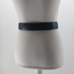 The Ritz Accessory Womens Belt Small Medium Black Genuine Leather