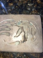 Handmade Southwest Indian Belt Buckle Sterling Silver Sid Bell Personal Estate