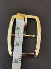 BELT BUCKLES 10993 2.5&Prime;X2&Prime; Gold Plated Made in Italy