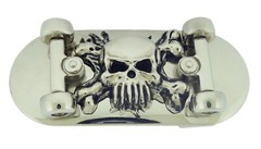 Skateboard Belt Buckles Skateboarders Skateboarding Skeleton Gold Silver Metal
