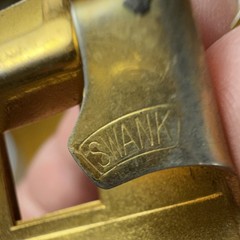 Swank Vintage Gold Tone Rectangular Metal Men&rsquo;s Belt Buckle with Box