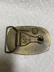 1976 South Dakota Bicentennial Belt Buckle, made by Adezy, Solid Brass