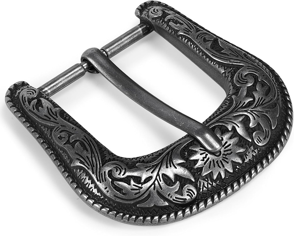 Western Belt Buckle for Men & Women – 1.5&Prime; Replacement Cowboy Buckle for Leather