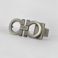 Salvatore Ferragamo Gancini brushed gunmeta Belt Buckle for 34-35mm belt