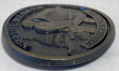 NRA Belt Buckle Life Member Since 1983 Second Amendment 3D Relief USA Capital
