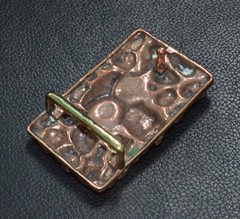 Handmade, Solid Brass Casting Human Skull Square Belt Buckle Punk Personal Gift