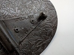 Dekalb belt buckle Rockford Illinois Spec Cast corn seed advertising brass