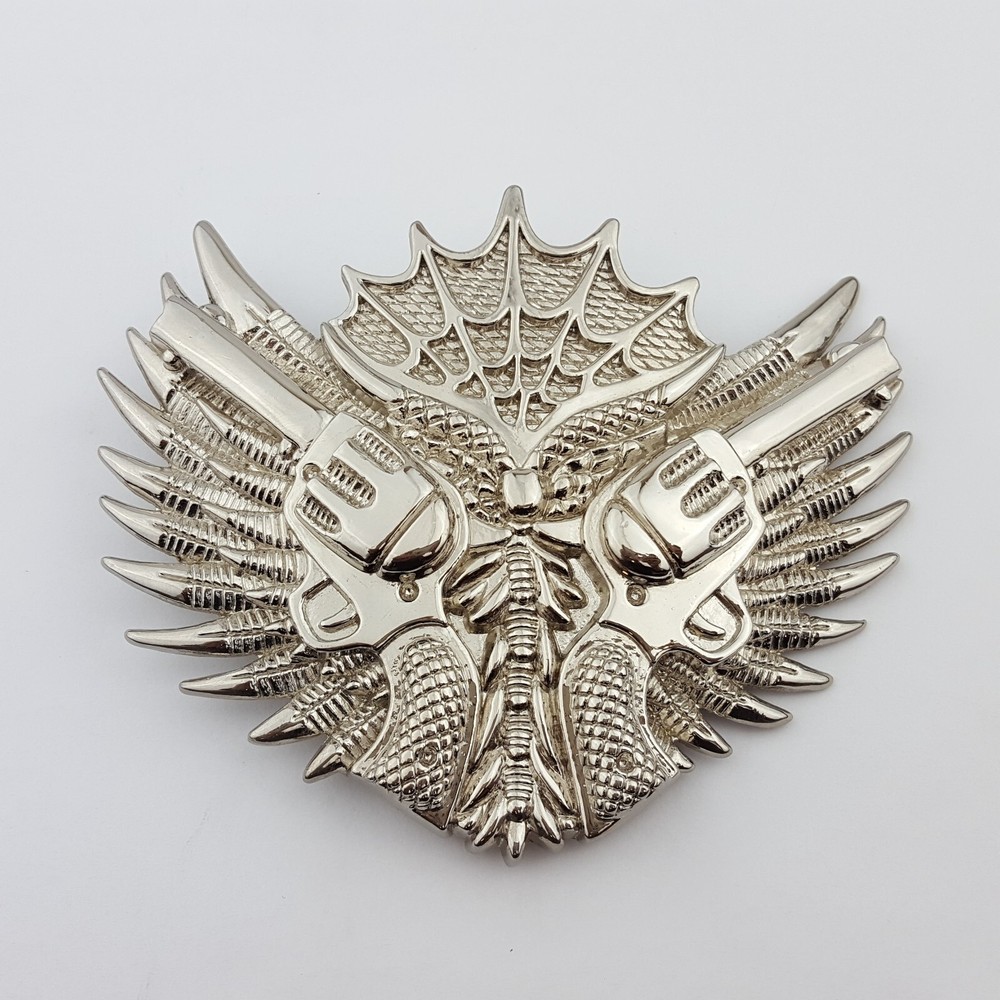 On Sale: Rock Rebel Brand: Silver Wing with Double Pistol Belt Buckle