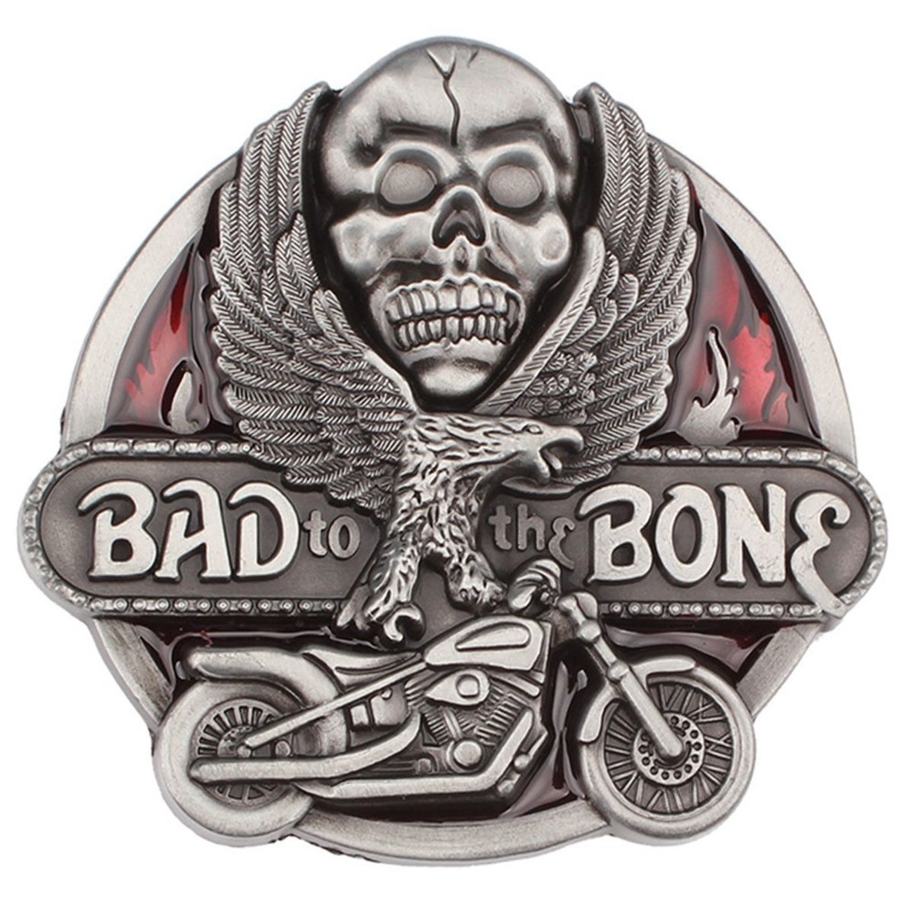 Skull and Eagle Men&rsquo;s Belt Buckle Western Cowboy Native American (SK-08)