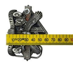 HARLEY DAVIDSON Belt Buckle H-405 1991 Baron USA Live Free Ride Free – AS IS