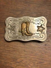 VTG Arizona 3D Chambers Belt Co Phoenix AZ Nickel Silver Cowboy Boots