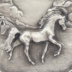 Belt Buckle – Bergamot Brass Works 1976 Horse