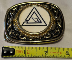 Vintage Masonic Freemason Royal Master Belt Buckle Mason Buckle