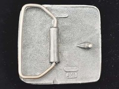 Jesse McLeod Pinwheel Spiral Hippie Pewter IMC Rare Vintage 1970s Belt Buckle