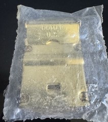 NEW VTG DOMAR Gold Tone Web Clamp Belt Buckle Military NOS Made In USA SEALED