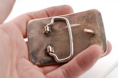 Big Cottonwood Canyon Topographic Belt Buckle | Hand Poured Bronze | 3D Map
