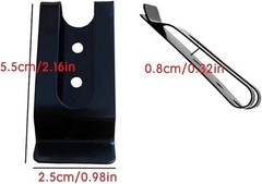 20 Pcs Buckle Spring Hook Belt Clip Holster Sheath Belt Clip Metal Mini Double H