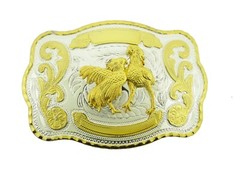 Men Women Roosters Belt Buckle Western Cowboy Cowgirl Gold silver Metal Texas