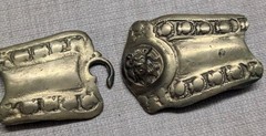 antique LION HEAD belt buckle MILITARY army BRASS vintage TURKISH ottoman BRONZE