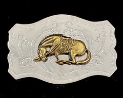 Vintage Western Cowboy Rodeo Horse Belt Buckle – Made in Hong Kong Unbranded