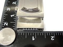 Cam Belt Buckle Casual Silver Tone