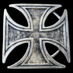 ANTIQUE SILVER IRON CROSS RELIGION BELT BUCKLE BOUCLE DE CEINTURE