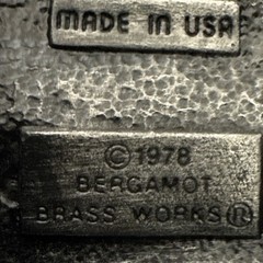 Vintage 1978 Bergamot Brass Works Locomotive Train Belt Buckle 1002 K-39