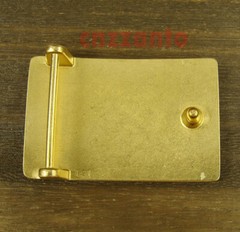 Solid Brass Belt Buckles rectangle plain Plate Classical for 38mm belt Z154B