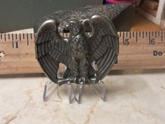 Vintage 80s AVON Perched Eagle Thick Metal Belt Buckle