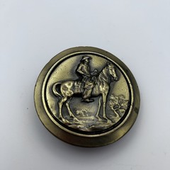 Great American Buckle Co Limited Ed Belt Buckle Cowboy on Horse Vintage 1977