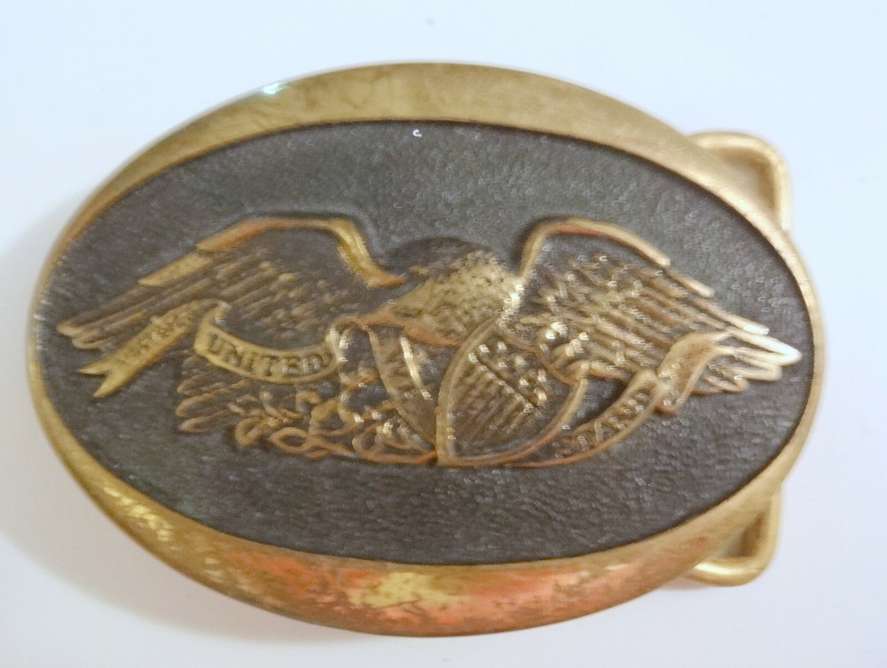Vtg 1975 Registered Collection AI 397 Heritage Mint American Eagle Belt Buckle