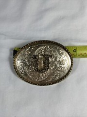 Letter “U” Belt Buckle Western Cowboy Casual Fashion Style Silver/Gold 3 3/4&Prime;