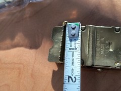 2 Solid Brass Military Web Belt Buckle 1.25&Prime; Made in USA. New in plastic Bag.