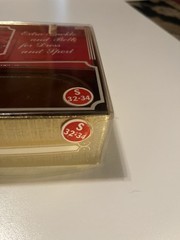 Vintage Lee Monogram P Buckle & Belt Set In Xmas Gift Box Made In USA NEW 32-34