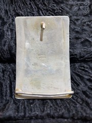VINTAGE Belt Buckle Abalone/Brass/Silver Peace Dove ALPACA Mexico~ 3.5” X 2.5”