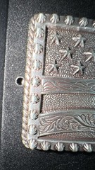 Cody James USA Flag Belt Buckle 2&Prime; x 3.5&Prime; Silver Color NEW