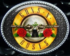 Guns n Roses Belt Buckle – Rock n Roll High Quality Handmade Buckle – 692-2