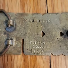 Vintage 70&rsquo;s ~ BRIAN ~ Antique Brass ~ Taiwan Handcrafted Belt Buckle