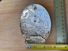 Western Buckle Gold Silver Red Longhorn Horseshoe Rodeo Bull Cowboy Fit 2 »